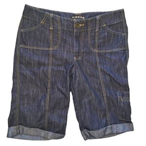 Riders Copper Dark Wash Roll Cuff Denim Capris Size 9/10